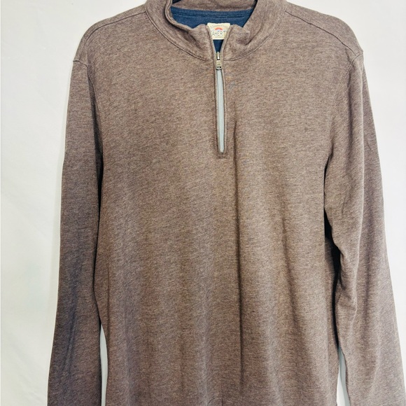 Faherty Suffolk Quarter Zip Pullover Sweater Large - Picture 2 of 5